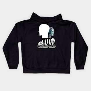 Evolution To Robotic Kids Hoodie